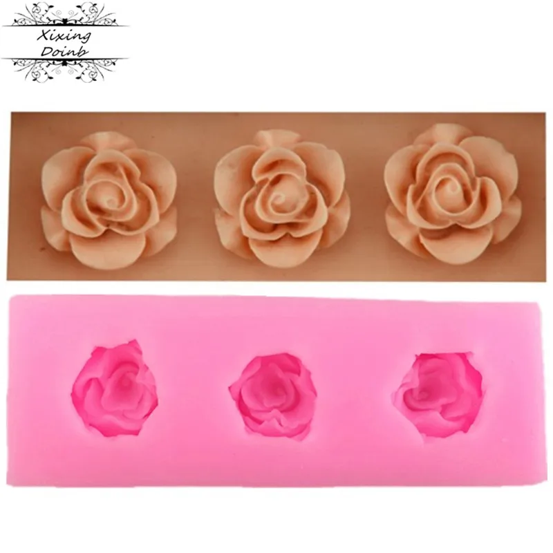 Формы из силикагеля в форме цветка инструменты для украшения шоколадного торта