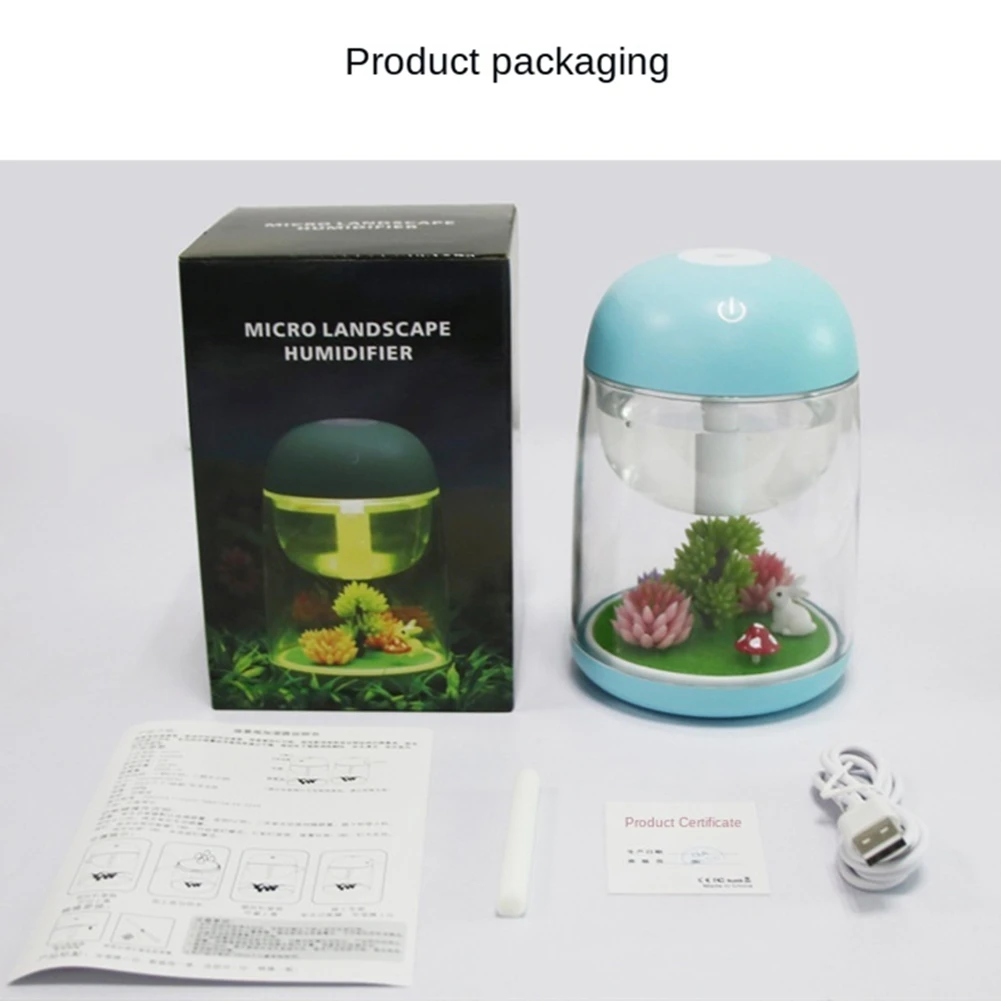 

Usb Landscape Humidifier Essential Oil Aroma Diffuser With Night Light Decoration Home Air Freshener Mist Meker Dehumidifier
