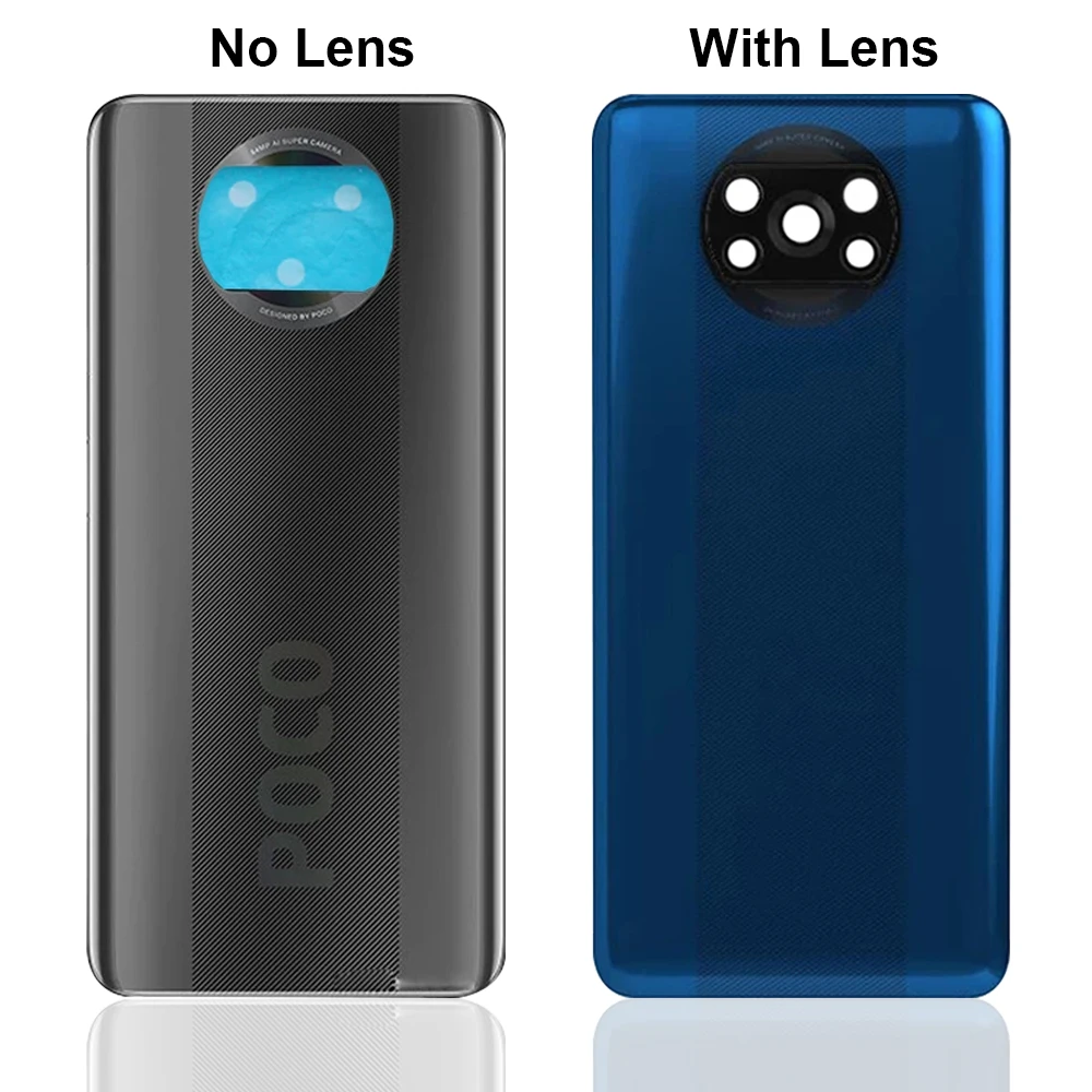 original for xiaomi poco x3 battery cover for xiaomi poco x 3 rear battery cover housing back case replacement parts free global shipping