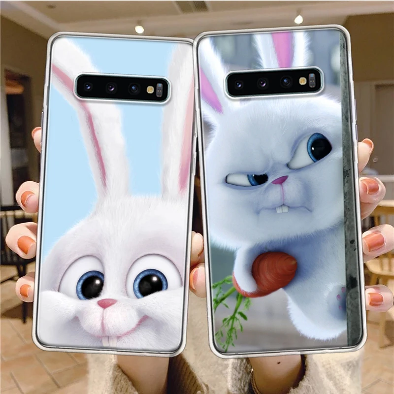 

Lovely Animal Rabbit Phone Case For Samsung A10 A20E A30 A40 A50 A70 A01 A11 A21S A31 A41 A51 A71 Galaxy A9 A8 Plus A7 A6 A80 A9
