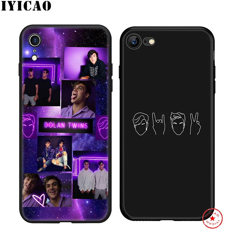 IYICAO Dolan Twins Soft Phone Case for iPhone 11 Pro XR X XS Max 6 6S 7 8 Plus 5 5S SE Silicone TPU |