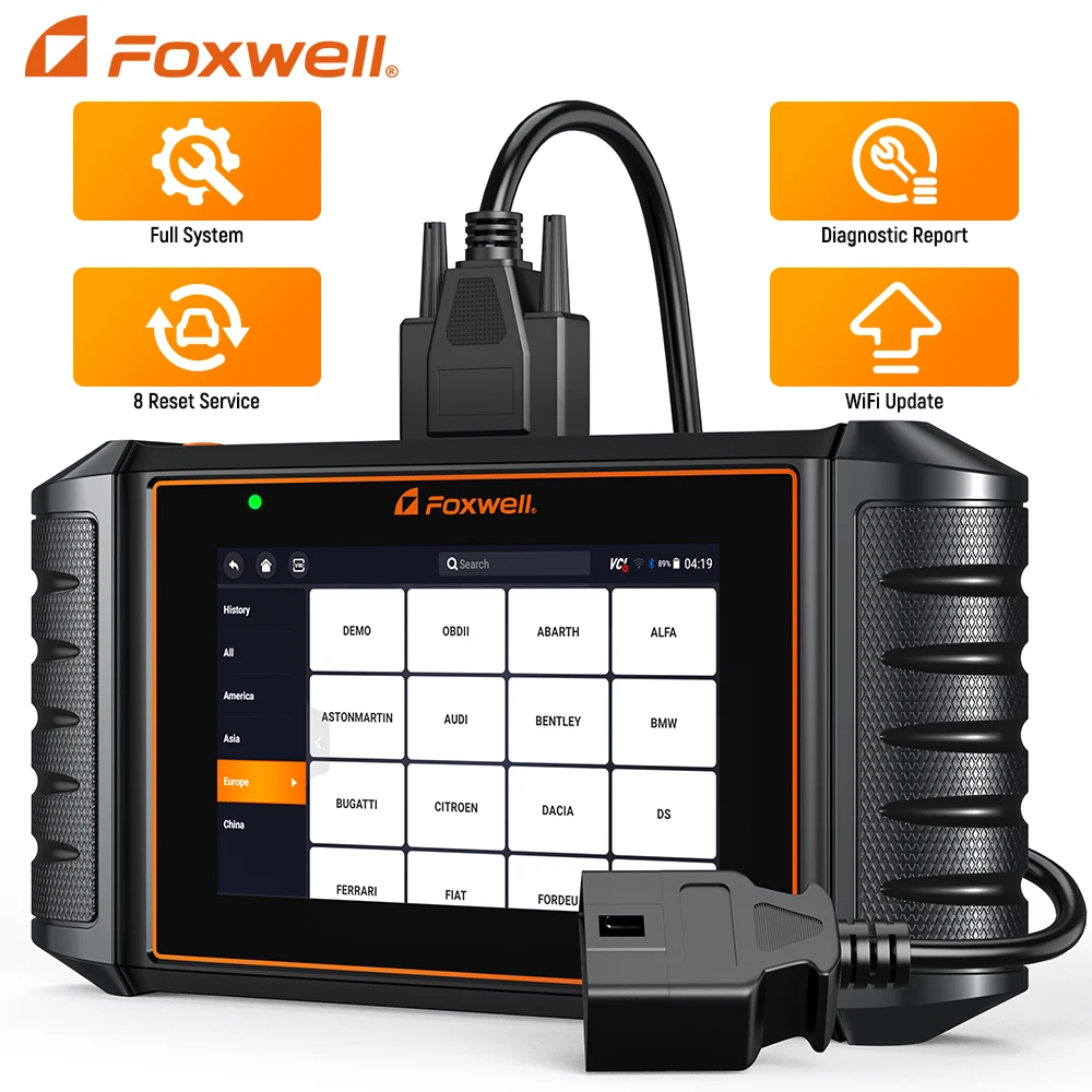 

Foxwell NT726 OBD2 Automotive Scanner Professional All System Oil EPB DPF ABS Reset Injector Coding OBD 2 Car Diagnostic Tools