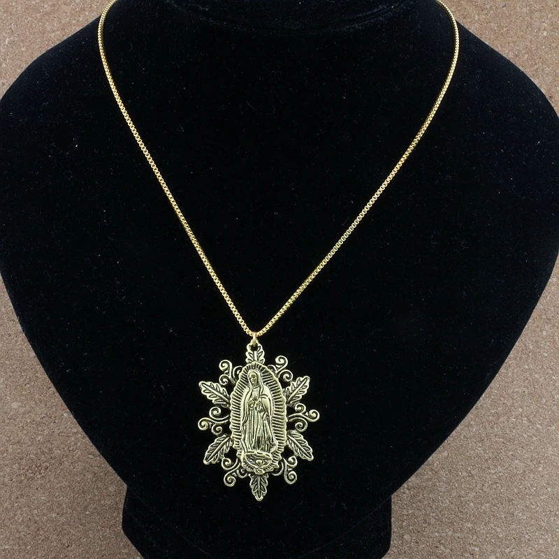 2 шт. античное золотое ожерелье богоматерья Дева | Украшения и аксессуары