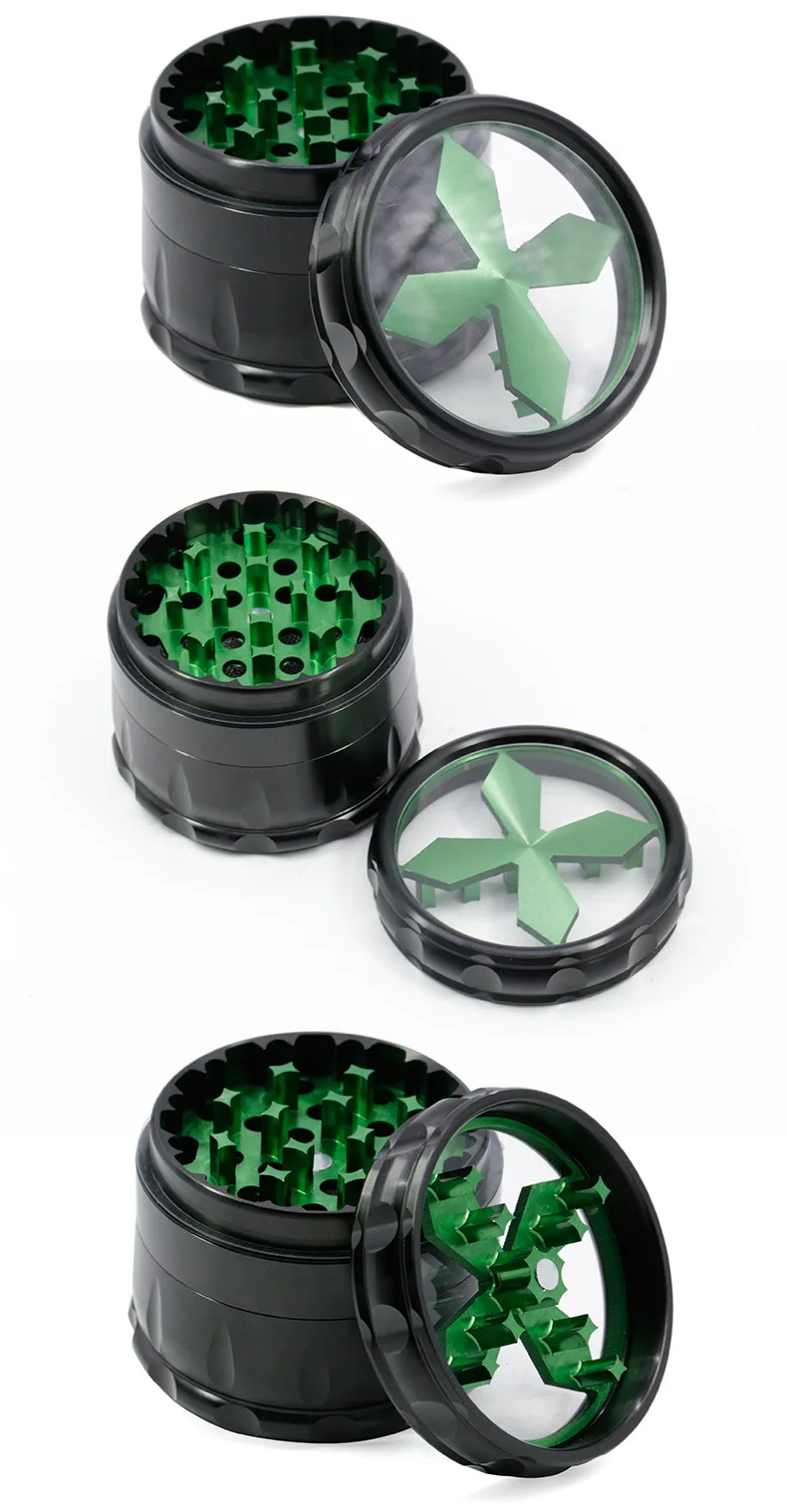 Новинка четырехслойные измельчители трав для курения мельница дыма специй