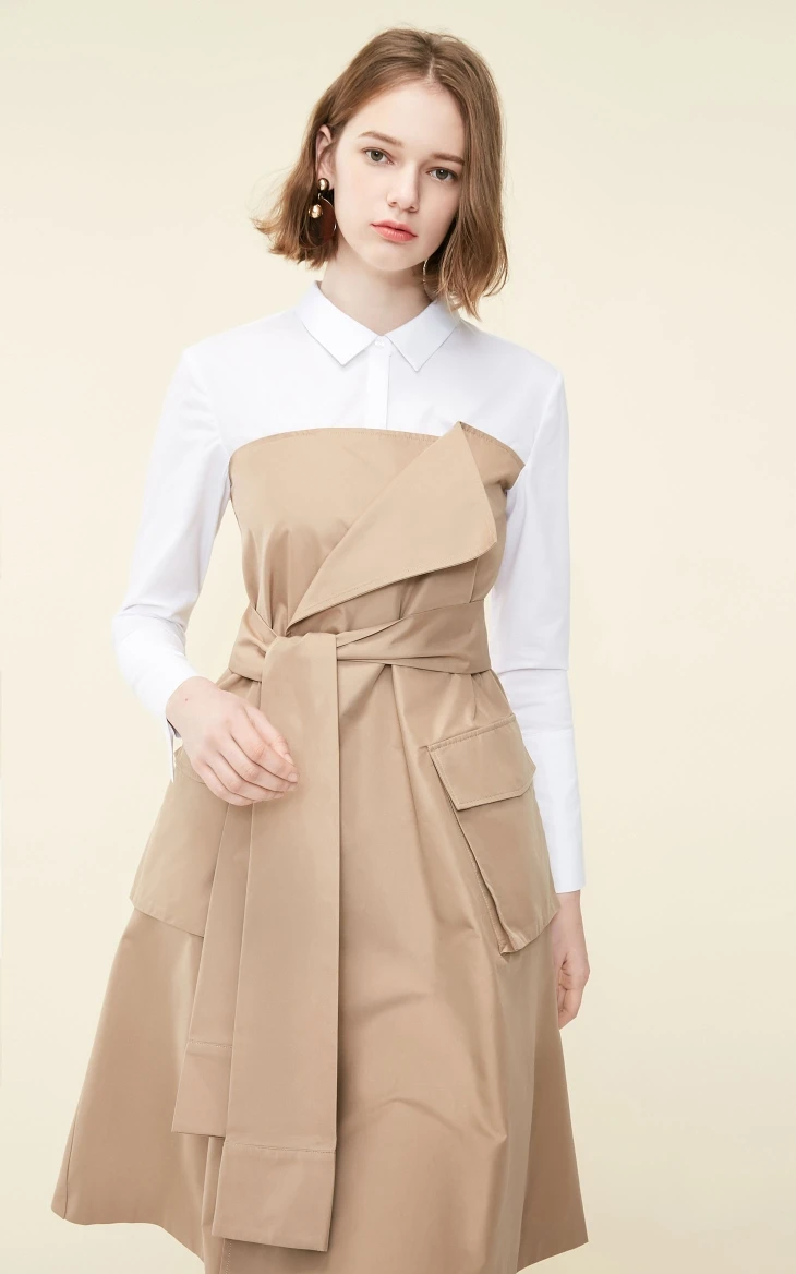 Vero Moda женское платье-трапеция из двух частей на шнуровке | 3191SZ505