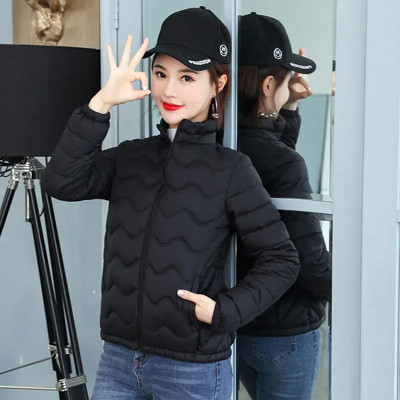 

2020 new cotton padded clothes women's short lightweight winter Korean Slim small cotton padded jacket show thin large women's c