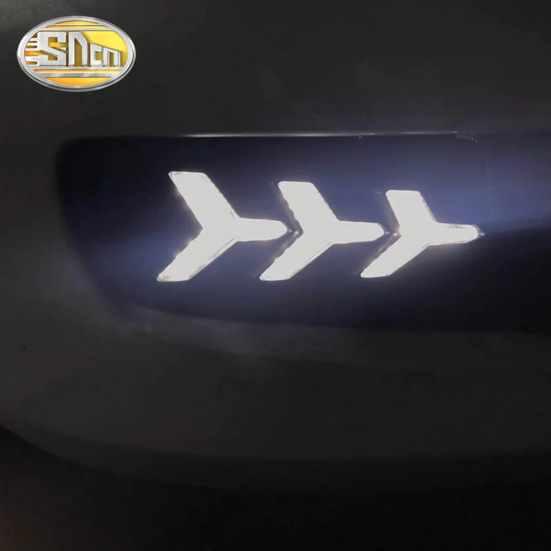 Светодиодсветодиодный дневные ходовые огни SNCN для Mazda 6 2006 ~ 2009 с желтым