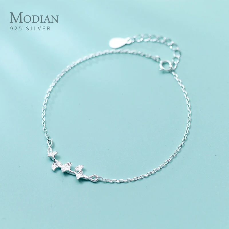 Modian Новое поступление подлинное серебро 925 пробы Morning Glory цветок модный браслет