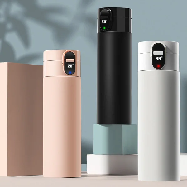 

Winter OLED Screen Touch 320ml Insulated Cup OLED Temperature Display Water Bottle USB Rechargeable IPX4 Waterproof Vacuum