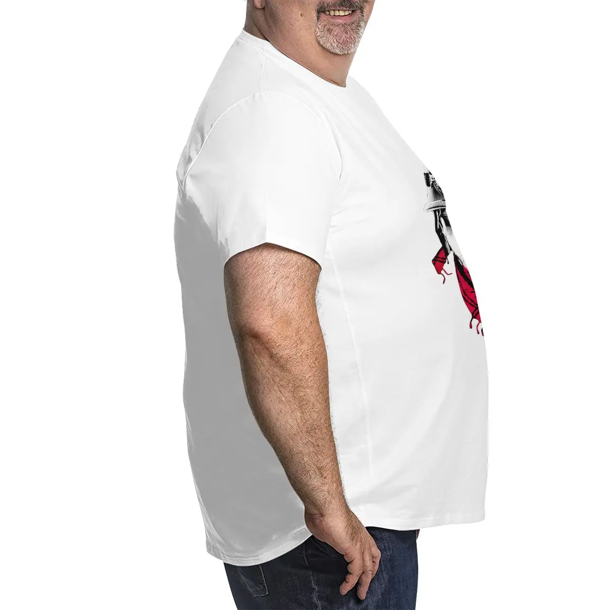 Футболка мужская с рисунком мопса 100% хлопок круглым вырезом | Мужская одежда