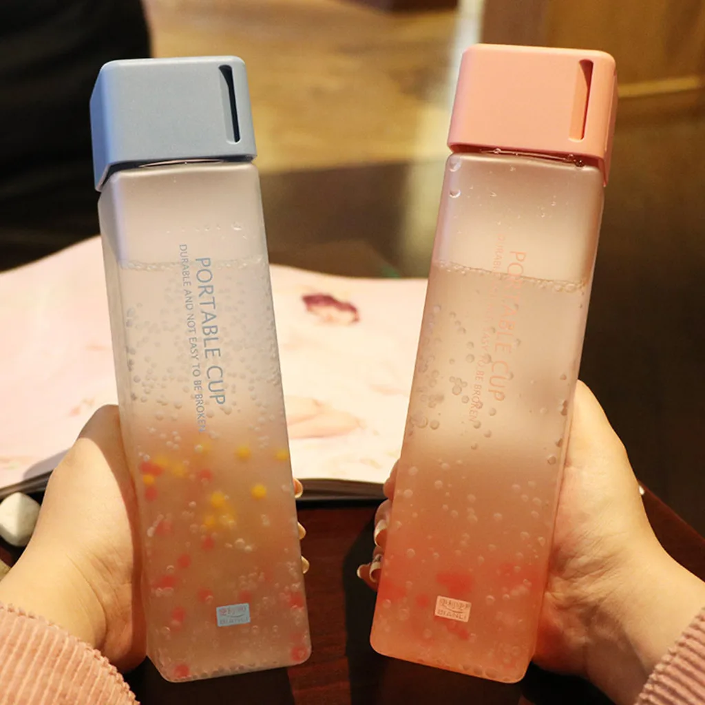 450 мл Портативный герметичность Бутылки для воды на открытом воздухе древесины