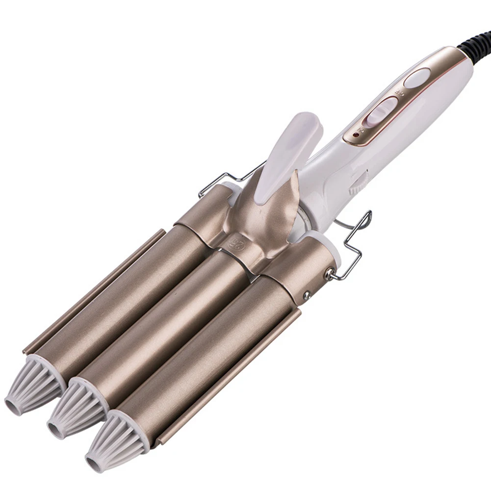 Ferro de Ondulação do Cabelo Barril Triplo Cerâmica Elétrico Perm Vacilar Estilo Varinha Modelador Cabelo 22 – 20mm