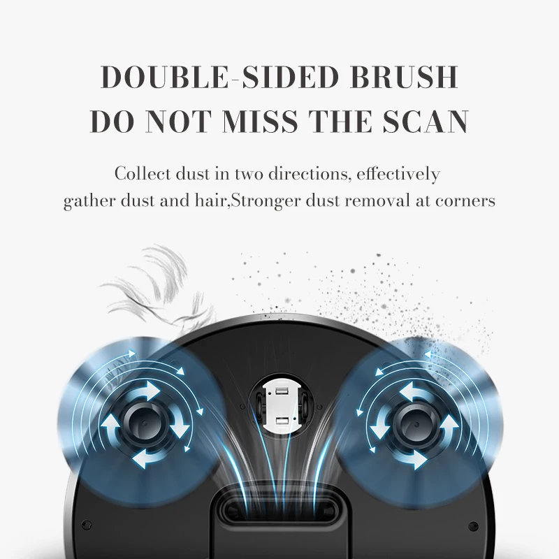 Умный беспроводной робот-пылесос для сухой и влажной уборки 1500 Па робот пылесос