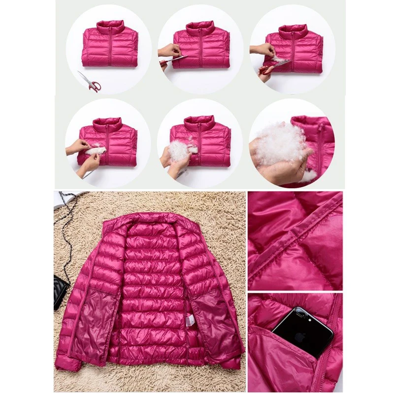 

MAZEROUT Down Winter Jacket Women Cotton Short Jackets New Down Padded Hooded Warm Autumn Slim Coat Female Casual Tops S-7XL