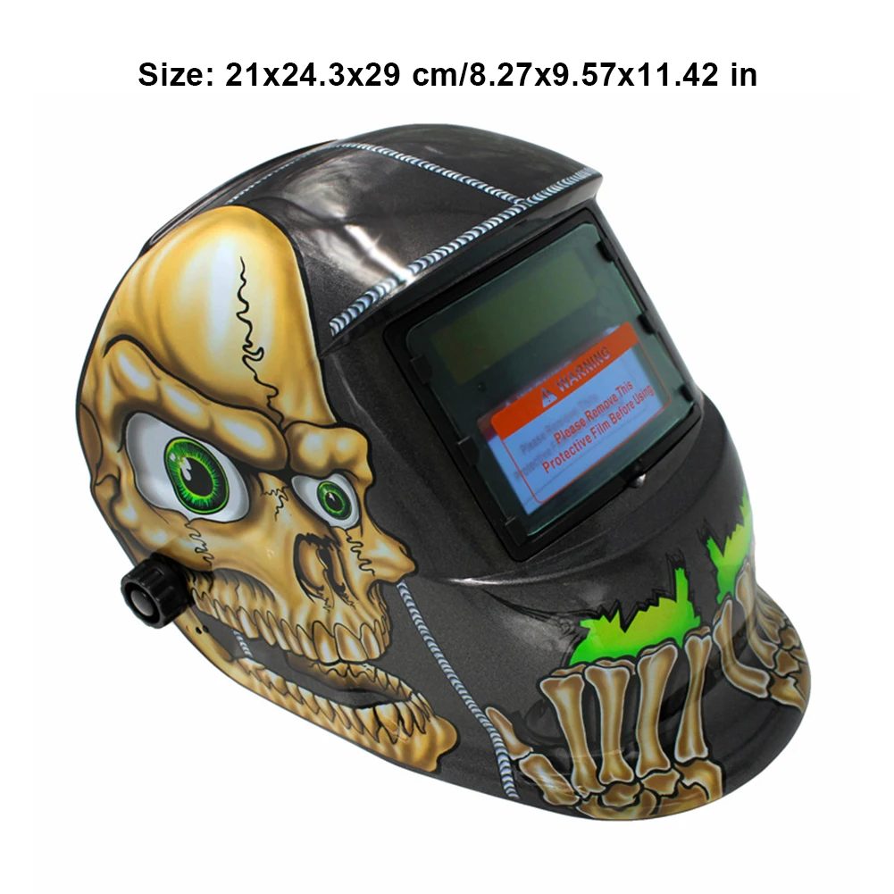 

Welding Helmet Auto Darkening Adjustable Range Electric Welding Mask Helmet Solar Powered Hood Protection Safety Accessories