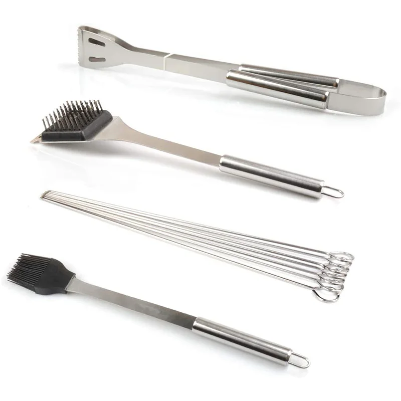

20PCS BBQ Grill Accessories Tools Set, Stainless Steel Grilling Kit with Oxford Cloth Case for Camping/Kitchen, Barbecue Utensil