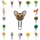 Закладки из собака, коала ПВХ с изображением животных, кактусов, деревьев, держатель страниц, Скрепка, школьные и офисные принадлежности, Канцтовары для детей, Рождественский подарок