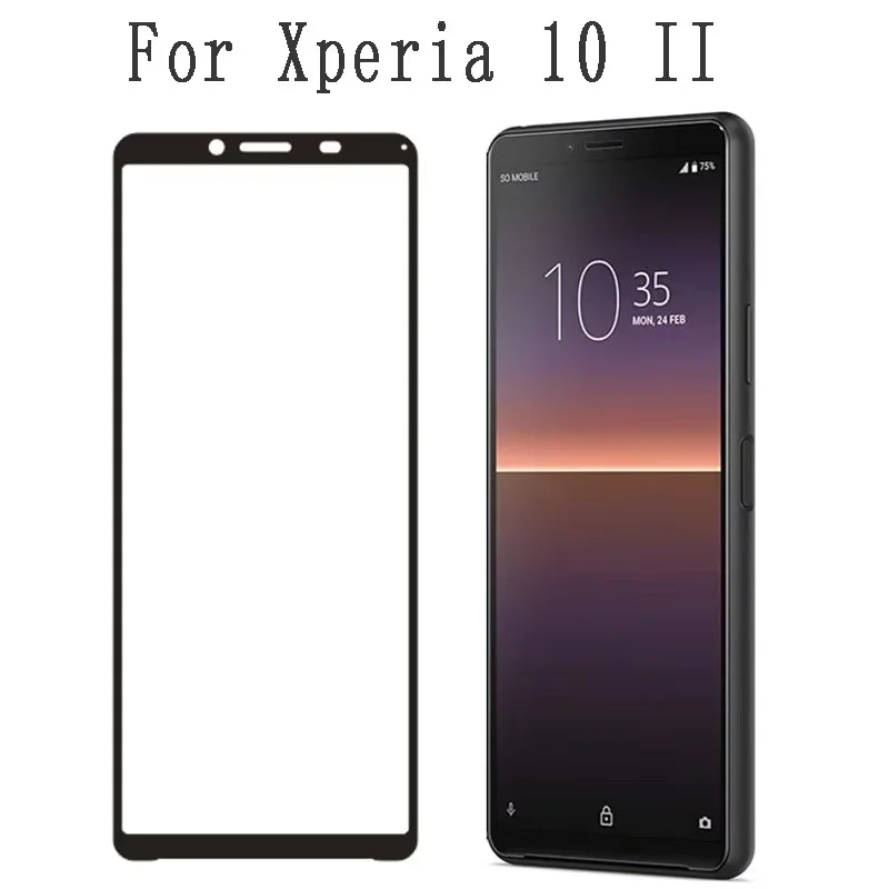 Закаленное стекло с полным покрытием для Sony Xperia 10IV 10 10ii 10iii PLus 10Plus ii iii IV iiii