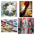 Алмазная живопись 5D сделай сам, пейзаж таинственной жизни, природное искусство, абстрактная Алмазная вышивка, украшение для стен, украшение для дома