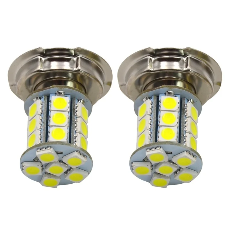 

2Pcs 12V P26S 24SMD LED White Motorbike Motorcycle Headlight Bulbs Lamp for Motorbikes/Motorcycles