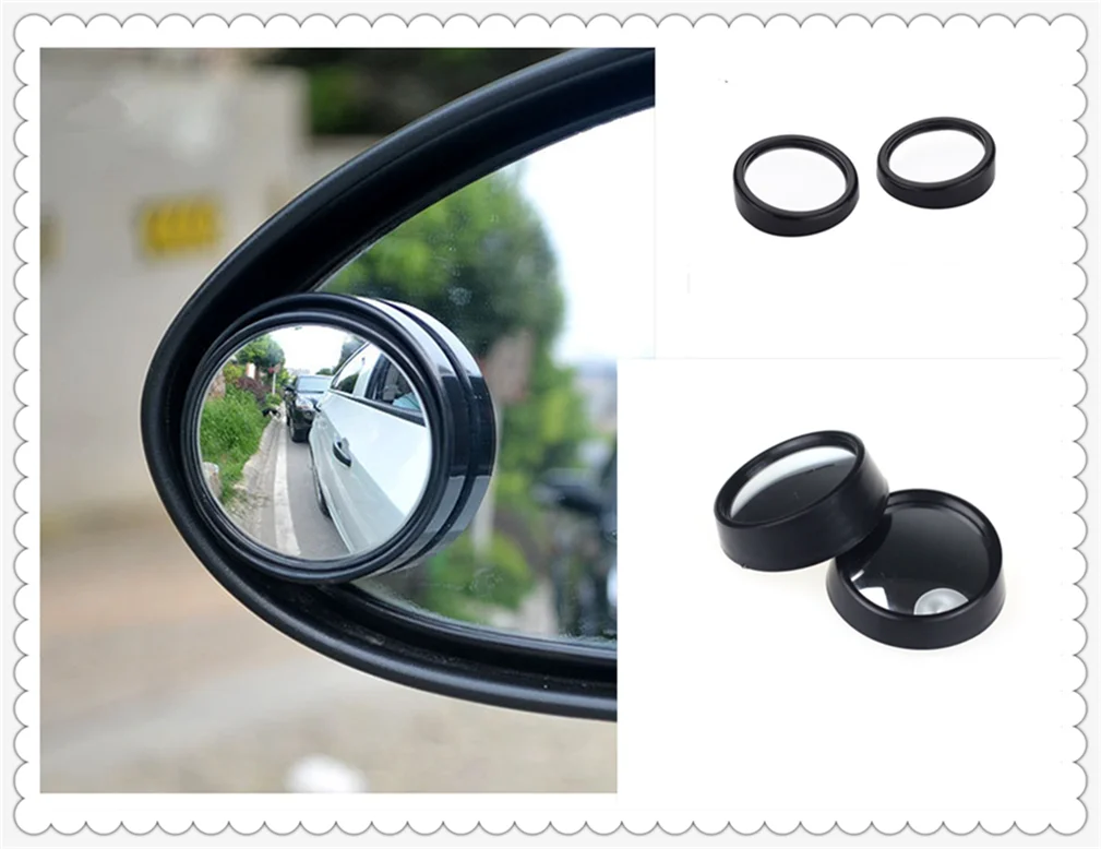 Car shape blind spot area rear view mirror small round convex surface for Honda Element Step REMIX CRV EV-Ster AC-X HSV-010