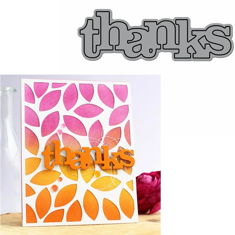 Thanks Word Die Cuts For Card Making Thanks Word dies scrapbooking metal cutting dies new 2019 dan gookin word 2013 for dummies