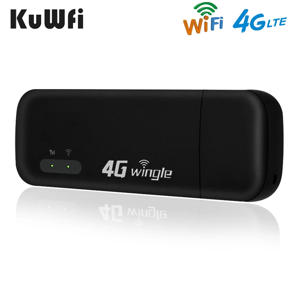 KuWFi мини 4G Роутер беспроводной USB модем Wifi ключ разблокированный автомобильный
