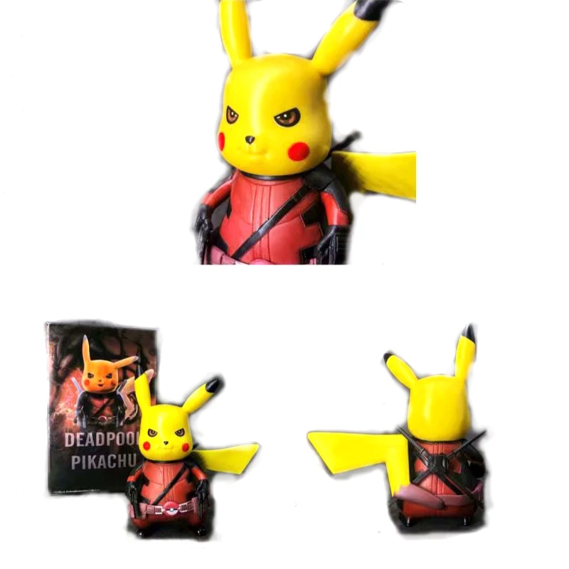 

Pokemon Double Guns Deadpool Pikachu Pokemon Boxed Figure Gifts for Children