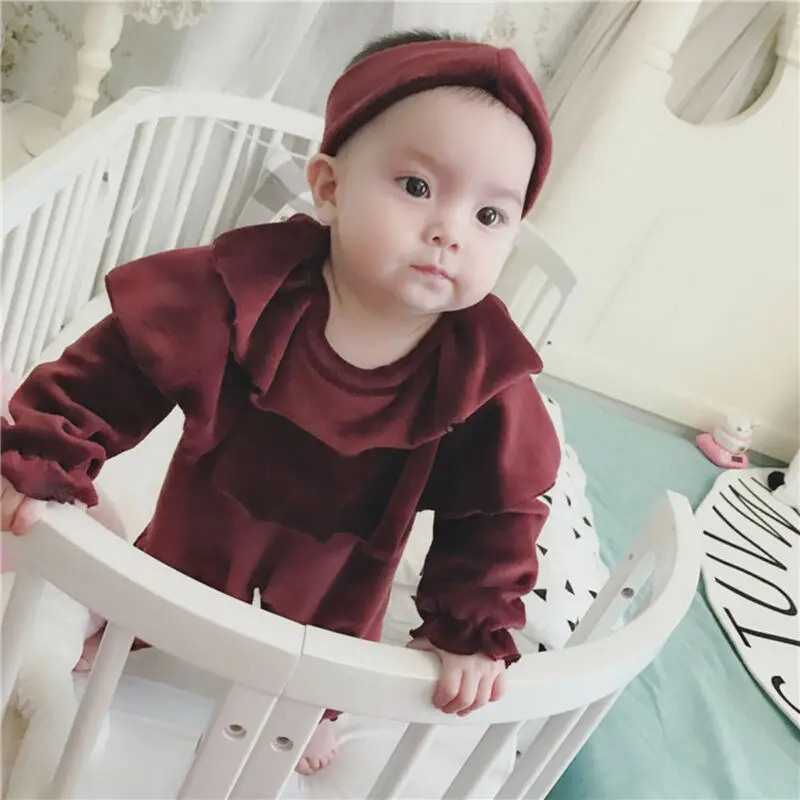 Emmababy-осенний Детский комбинезон с длинными рукавами для новорожденных мальчиков и девочек, комплект с комбинезоном, одежда