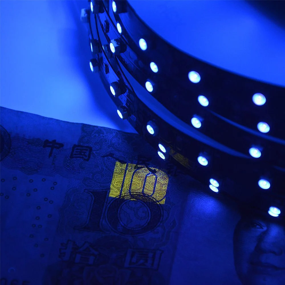 Светодиодная УФ светильник та водонепроницаемая гибкая лента SMD 2835 фиолетового