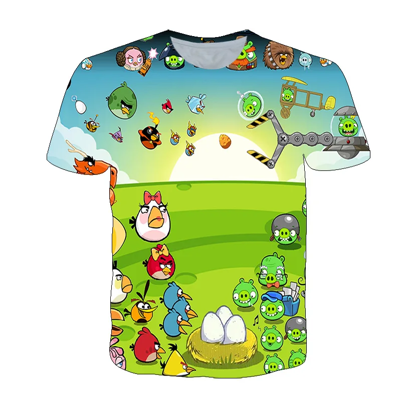 

Best Selling Bird Animation New Version Boy T-Shirt Game 3D Printed Casual Popular tshirt For Boys And Girls Short Sleeve Tops