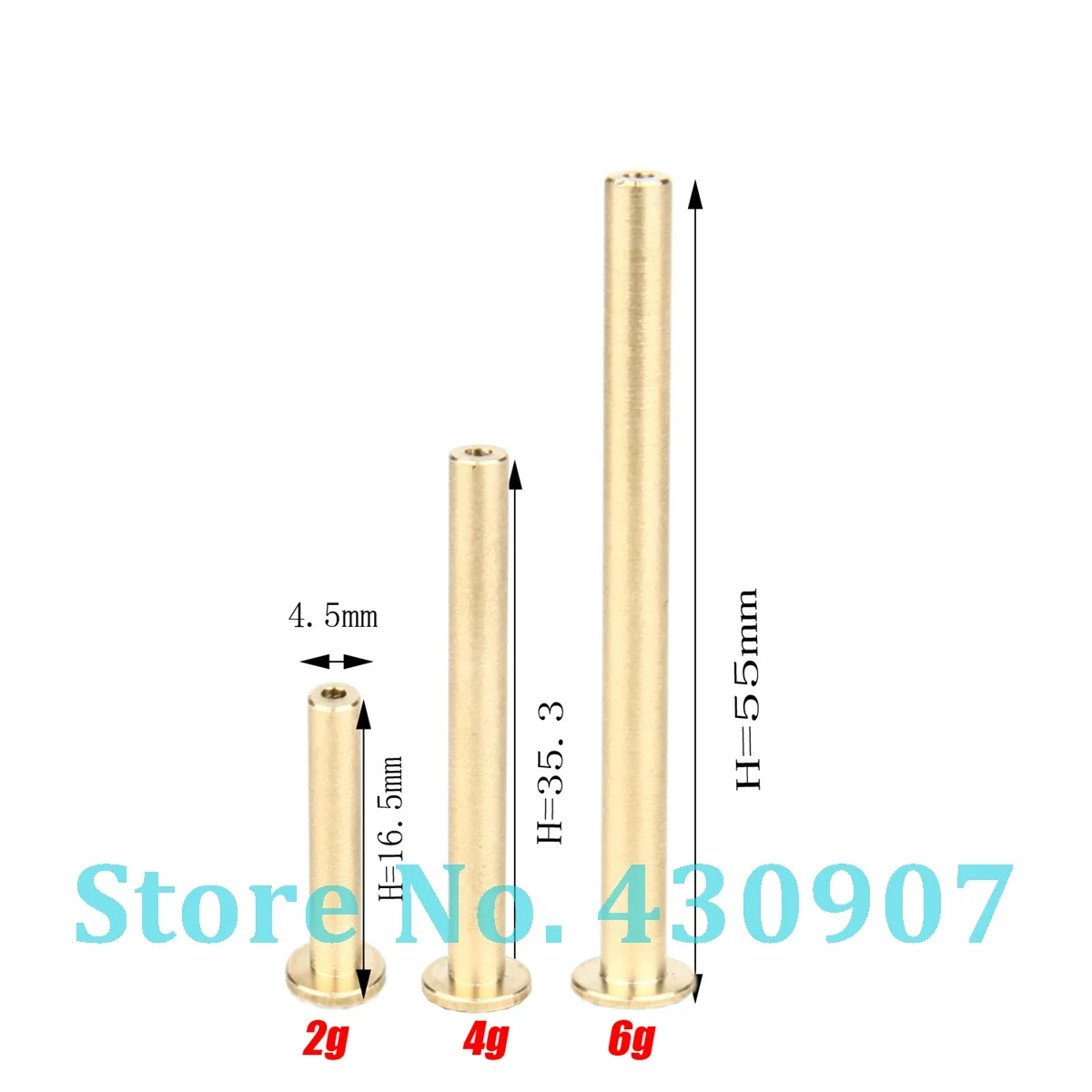 3 шт. латунные наконечники для клюшек диаметр 4 5 мм 2 г 6 8 | Спорт и развлечения