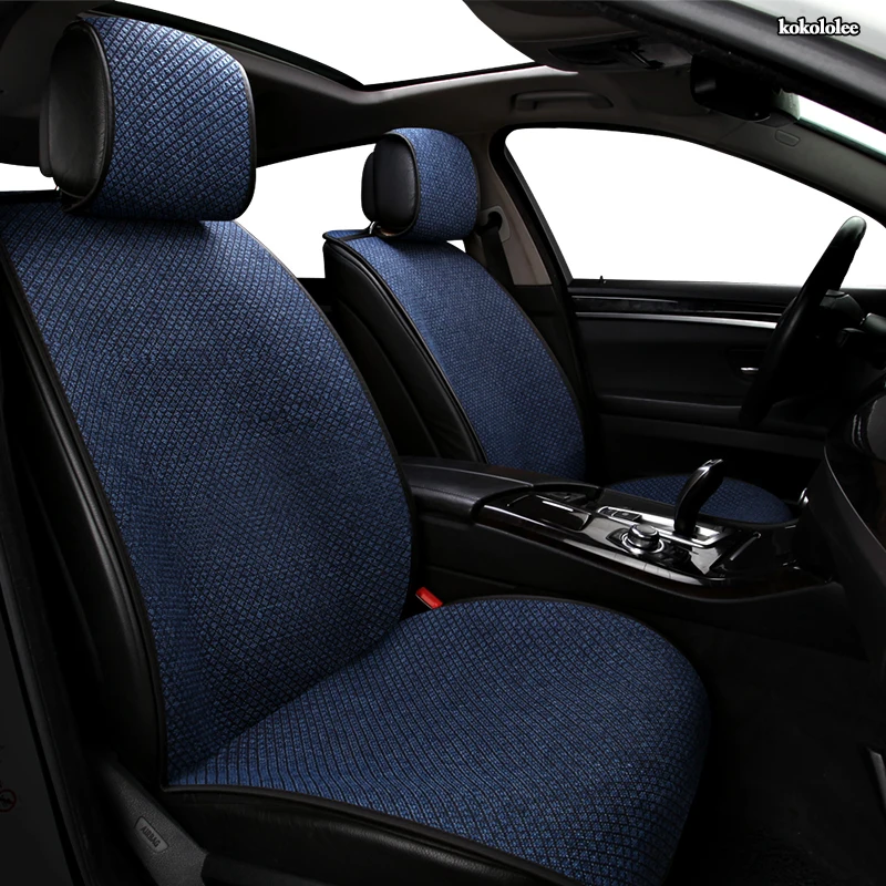 

kokololee flax car seat covers For audi a6 4f a4 a3 a5 q3 q5 q2 lada xray mitsubishi pajero skoda octavia nissan leaf seat cover