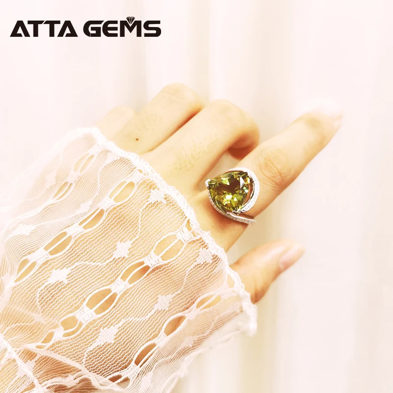 Женские серебряные кольца с драгоценными камнями обручальные 8 каратами для