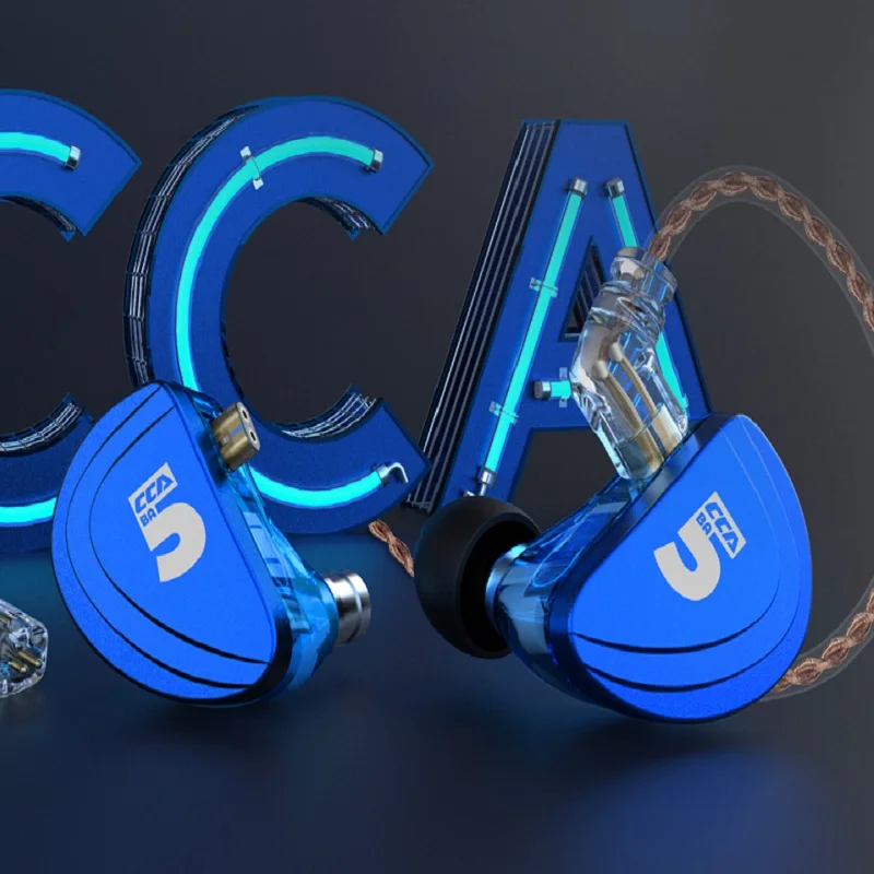 CCA A10 5BA приводные устройства в ухо наушники 5 сбалансированная арматура гарнитура