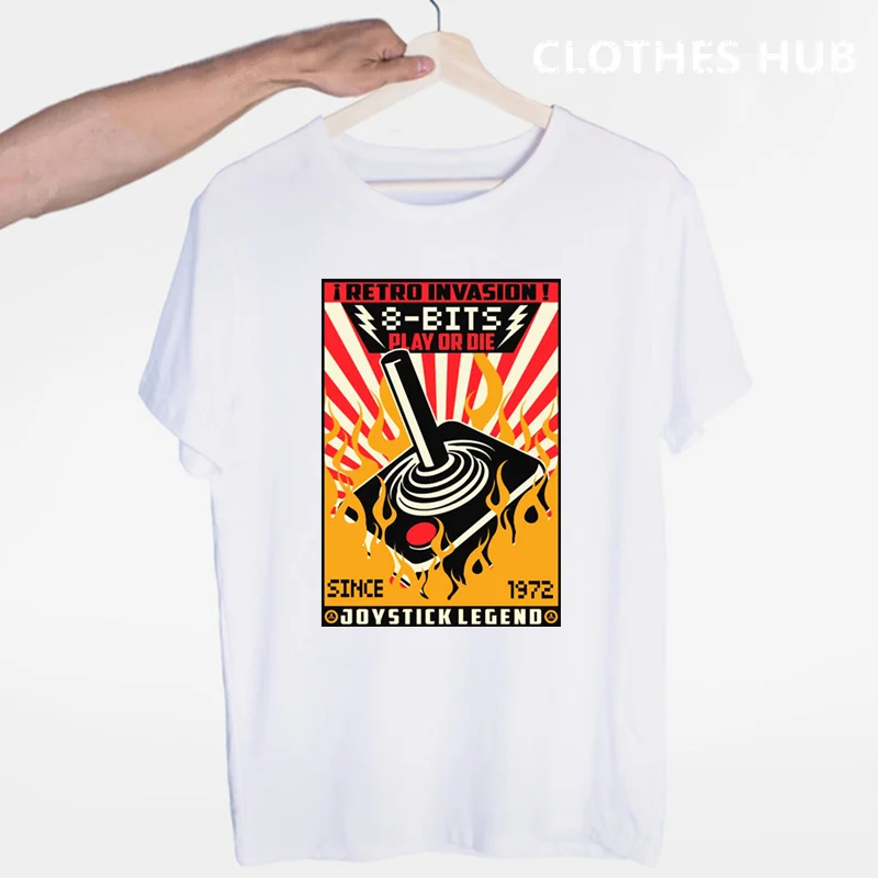 Футболка для любителей аркадных игр Atari с круглым вырезом и короткими рукавами