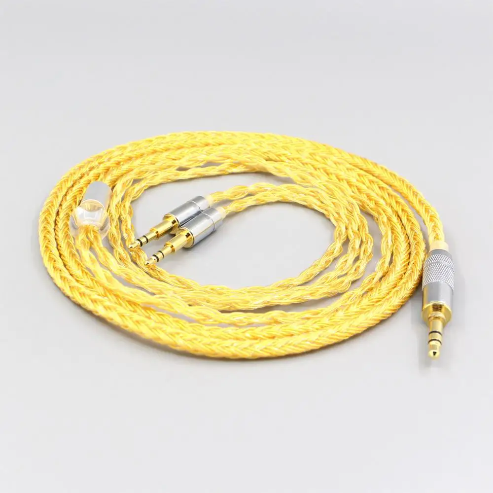 

16 Core OCC Gold Plated Braided Earphone Cable For Abyss Diana Acoustic Research AR-H1 Advanced Alpha GT-R Zenith PMx2 LN007383