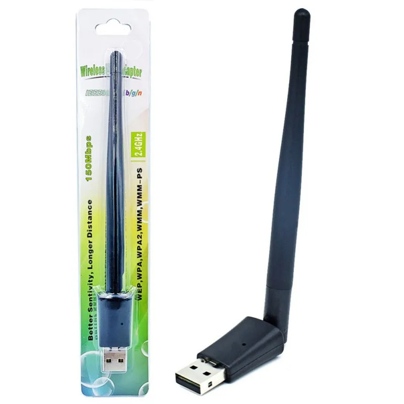 150 Мбит/с MT7601 чип беспроводная сетевая карта mini USB 2,0 WiFi адаптер Антенна PC LAN Wifi приемник ключ 802,11 b/g/n