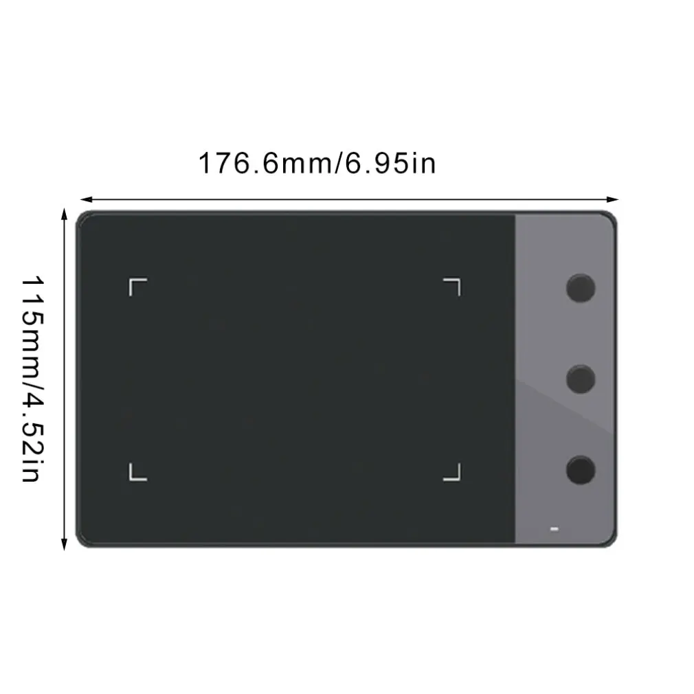 

4*2.23" Professional Signature Graphics Tablet with Digital Pen USB Art Drawing Writing Painting Pad Electronic Notepad Board