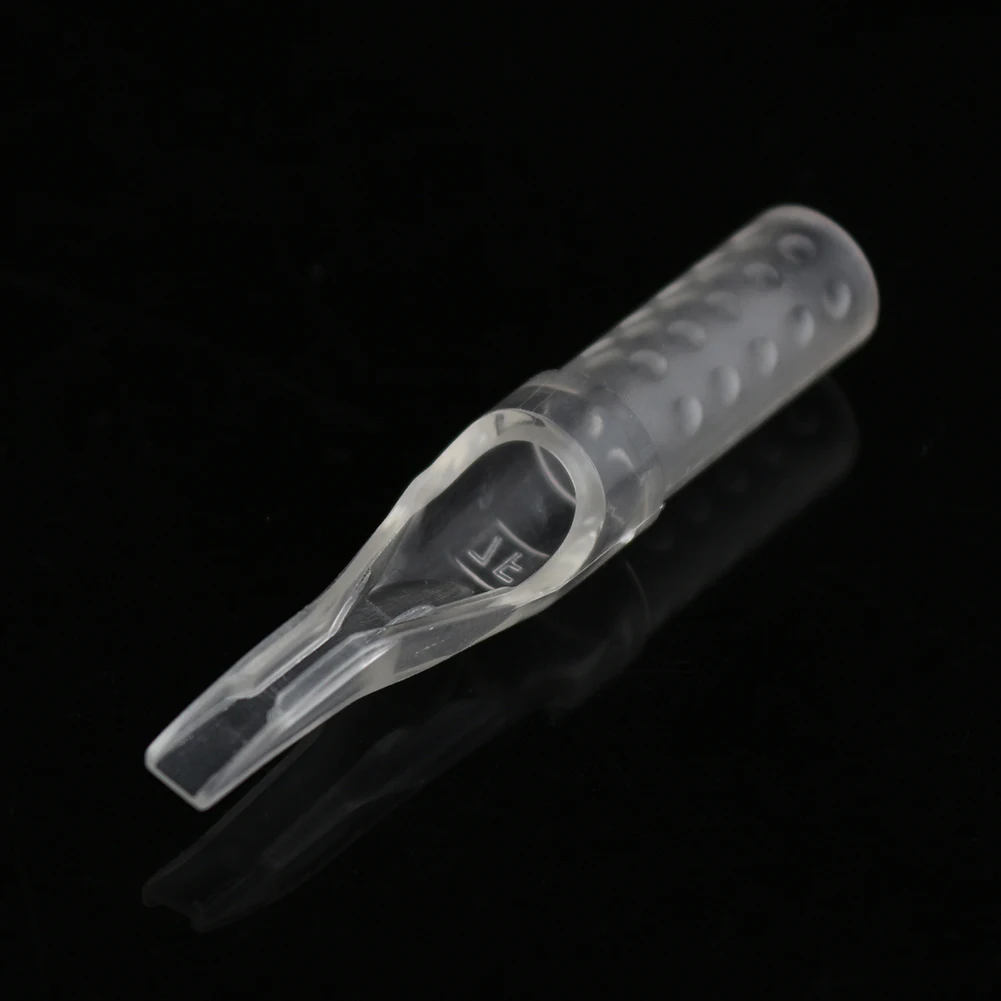 50 шт Прозрачные стерильные одноразовые насадки для тату пластиковый Стерильный