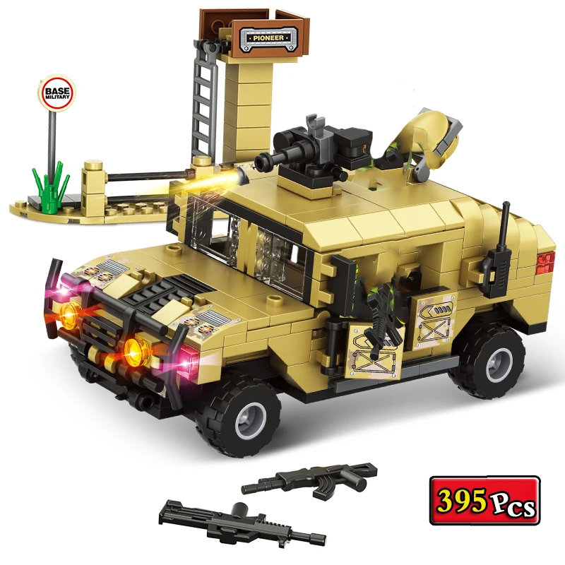 

World War II Military Series Off-Road Wheeled Armored Vehicles MOC Model Building Blocks Bricks Toys Christmas Gifts