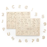 montessori wooden tracking board alphabet figure cognitive game educational children letter puzzle handwritten groove toy gift