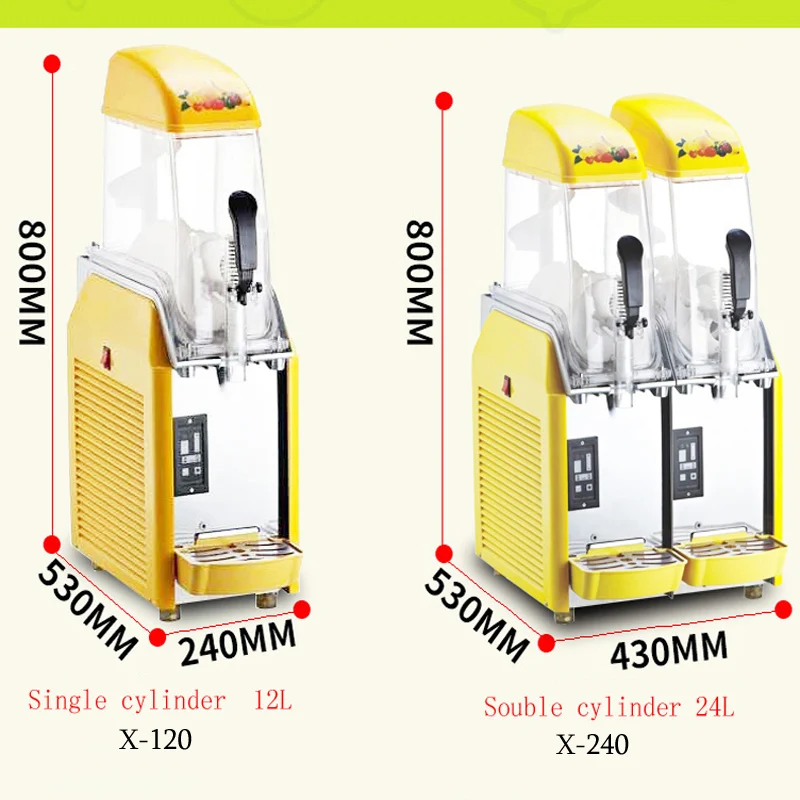 Commercial ice snow slush machine Double cylinder desktop electric mud smoothie machines Juice drink for sale | Бытовая техника