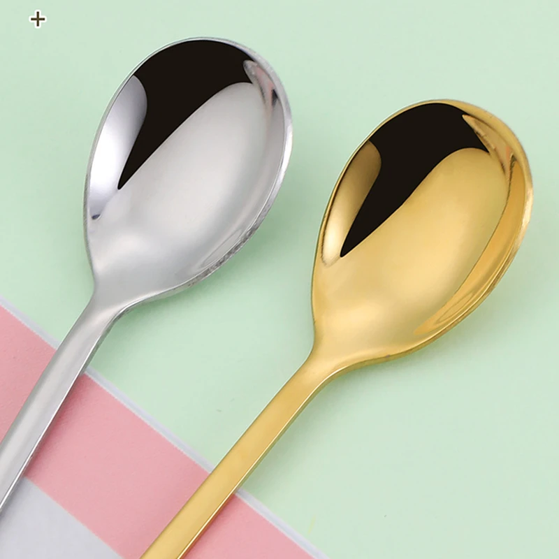 

1PC Coffee Spoon Fruit Fork Small Daisy Tableware Stainless Steel Long Handle Dinnerware Kitchen Drinkware Dessert Teaspoons