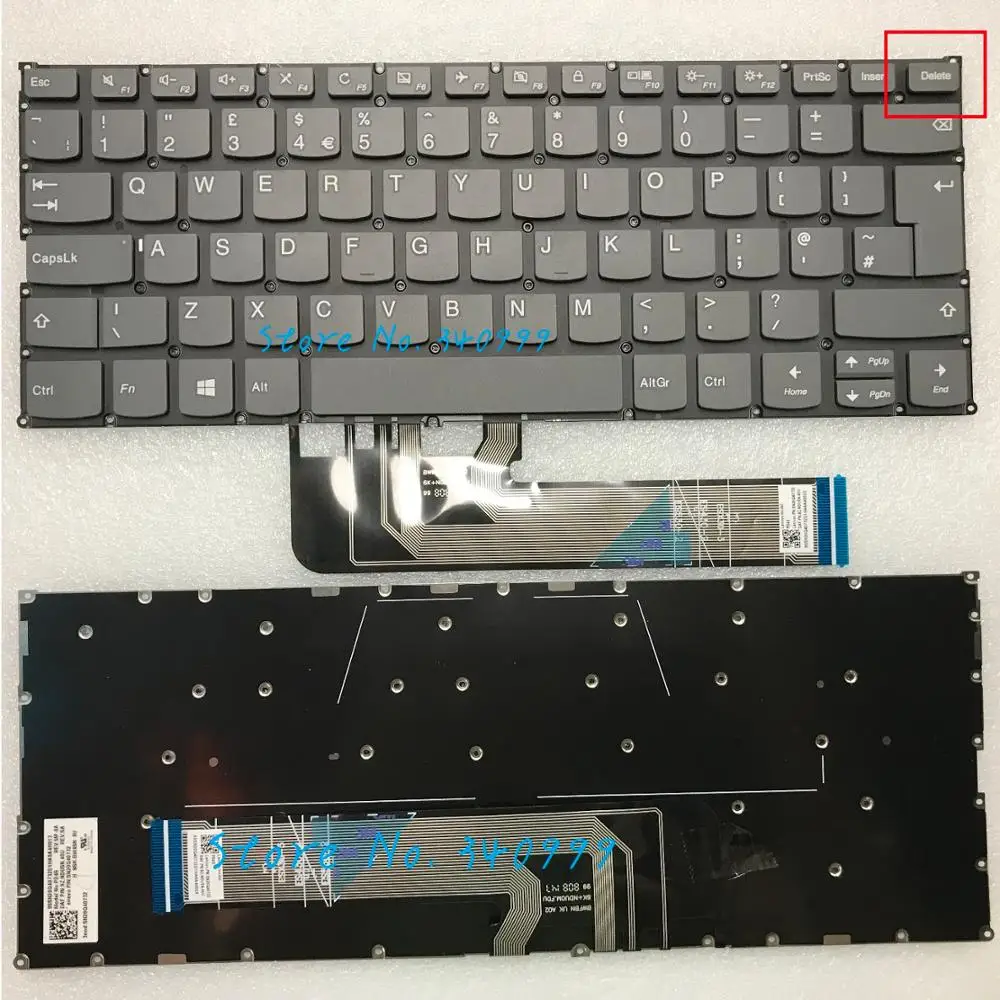 Новая клавиатура для ноутбука lenovo Yoga 530-14ARR 530-14IKB UK Black