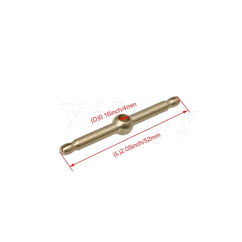 Yibuy 1x Yellow Brass Saxophone Overtone Key 4mm Hole Dia for General Alto Sax | Спорт и развлечения