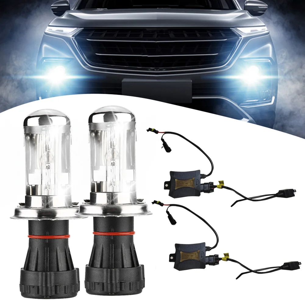 55W HID HI/LO H4-3 6000K BI-BEAM Xenon Light Conversion Kit Slim Ballasts This Listing Is For KIT(HID Bulbs&ampBallasts ) | Автомобили и