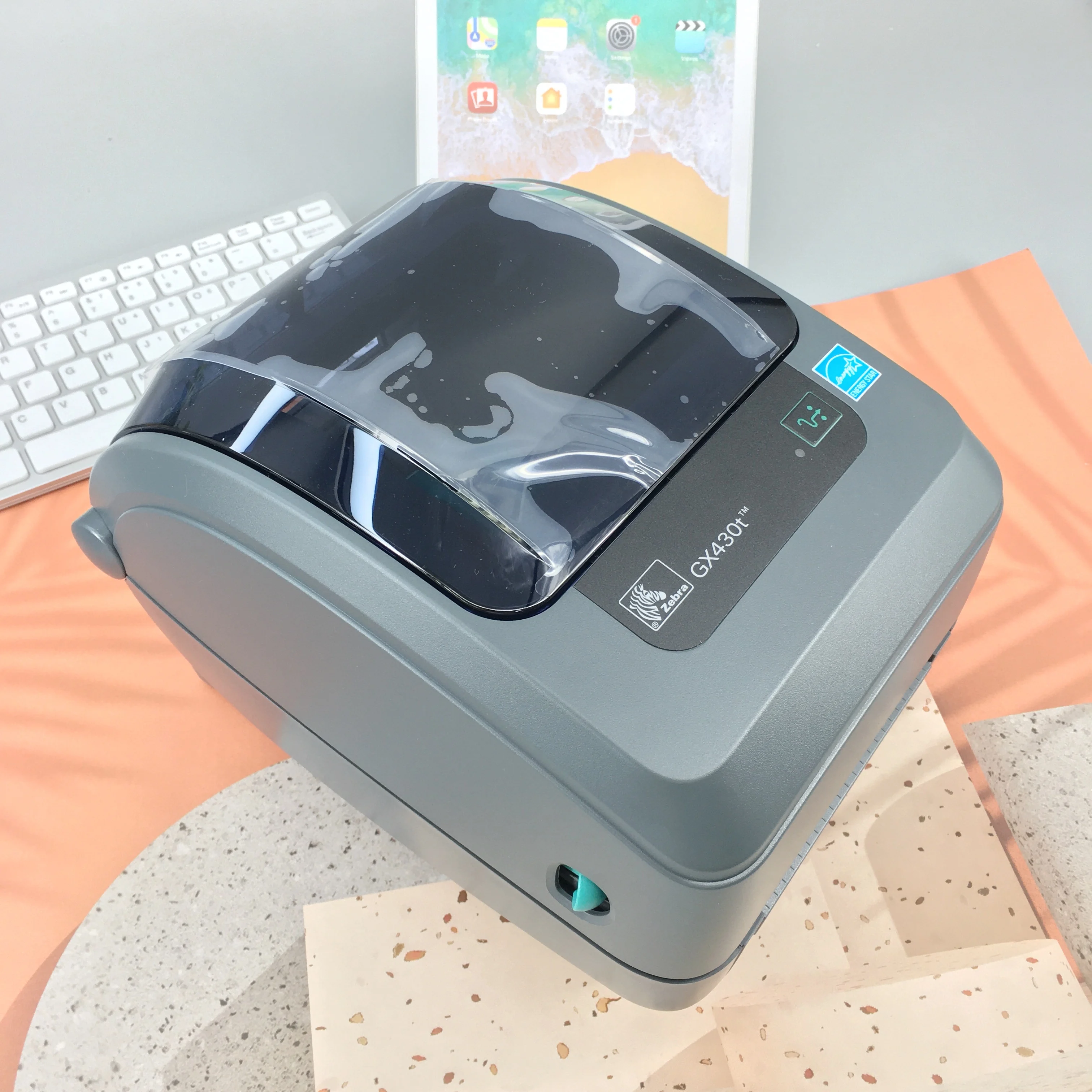 Оригинальный новый продукт Zebra GX430t термотрансферный настольный принтер штрих