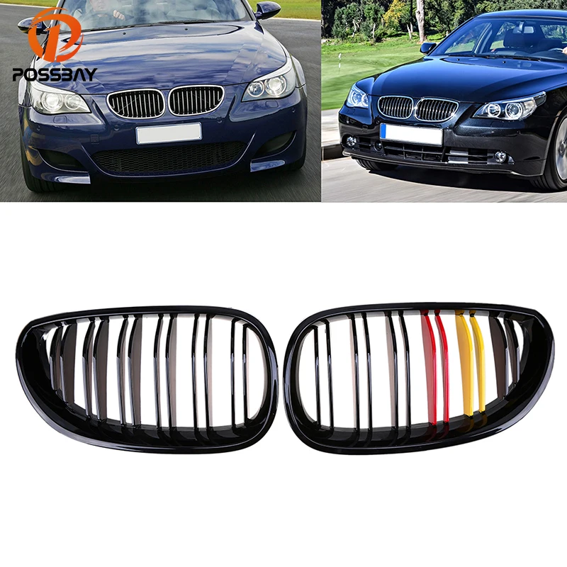 1 пара передняя решетка радиатора BMW 5 Series E60/E61 M5 2004 2011|grill for bmw|kidney grillfront grille bmw |