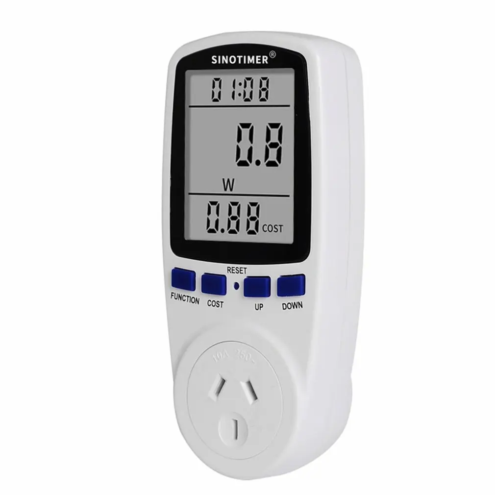 

SINOTIMER DDS108 Digital Watts Meter Socket Power Meter W Kwh Power Meter Ac 220v 110v Electricity Monitors Analyzers